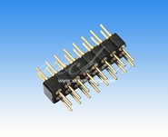 2.54mm間距 圓孔排針 雙排180度