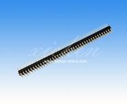 2.0mm間距 圓孔排針 雙排180度