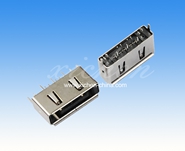 SATA 7P公座 180度鐵殼