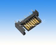 SATA 7P公座A型單導(dǎo)柱180度帶接地片