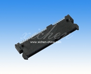 SATA 7+15P母座 塑高H=3.5mm 板下SMT