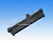 SATA 7+15P母座 夾板式帶固定夾