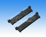 SATA 7+15P母座 雙排腳180度