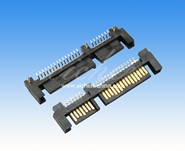 SATA 7+15P公座 SMT帶三個魚叉