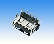 USB AF短體90度DIP四腳魚叉