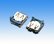 USB 3.0 A母SMT 魚叉腳