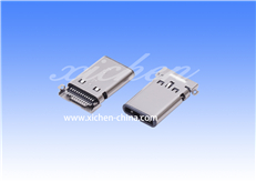 USB3.1 TYPE-C 公頭雙排24P 沉板式 SMT