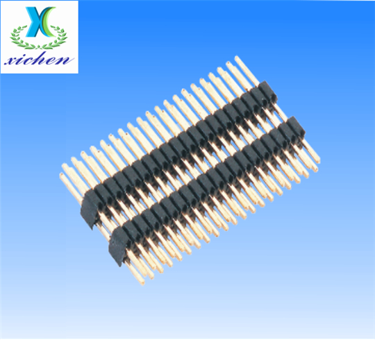 1.27mm排針 雙排雙塑180度