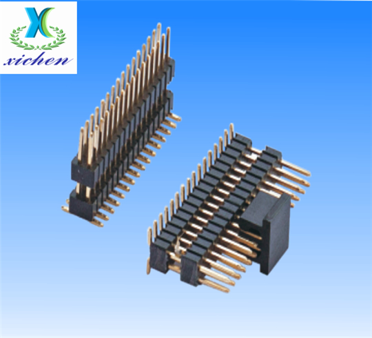 1.27mm排針 雙排雙塑SMT