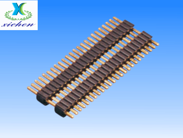 1.27mm排針 單排雙塑180度