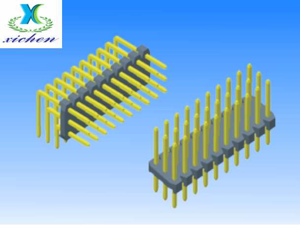 2.0mm排針 三排90度