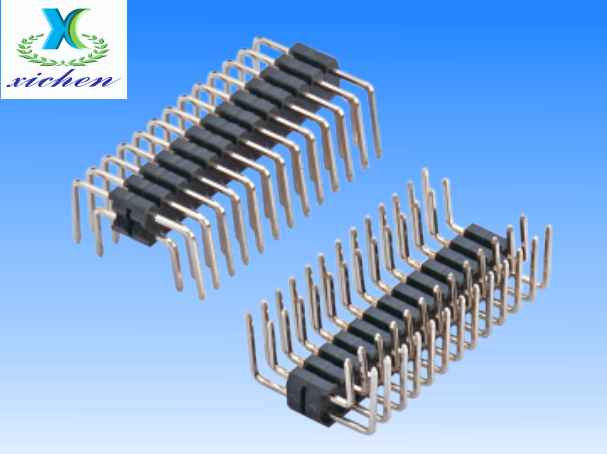 2.0mm排針 雙排雙彎90度