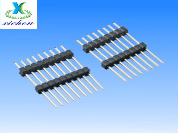 2.0mm排針 單排雙塑180度