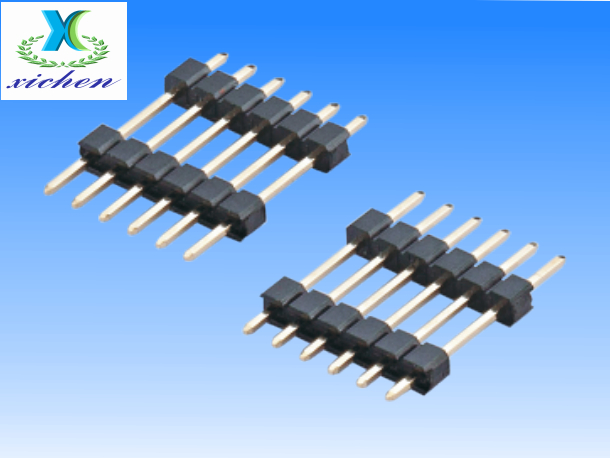 2.54mm排針 單排雙塑180度