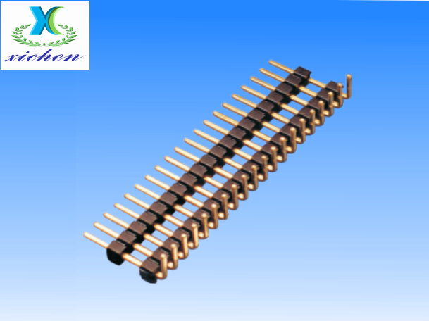2.54mm排針 單排雙塑90度