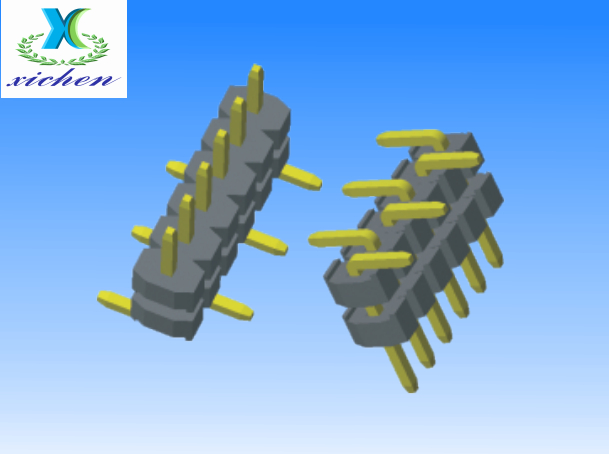 3.96mm排針 單排雙塑SMT