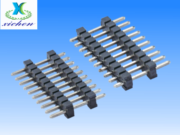 3.96mm排針 單排雙塑180度