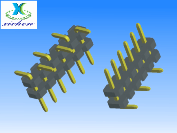 5.08mm排針 單排雙塑SMT