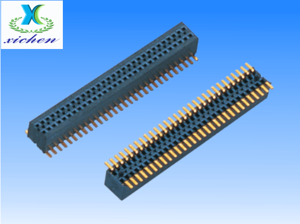 0.8mm排母 雙排SMT U型 H3.1mm