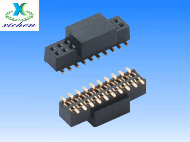 PF1.0mm排母 雙排SMT H2.1 U型