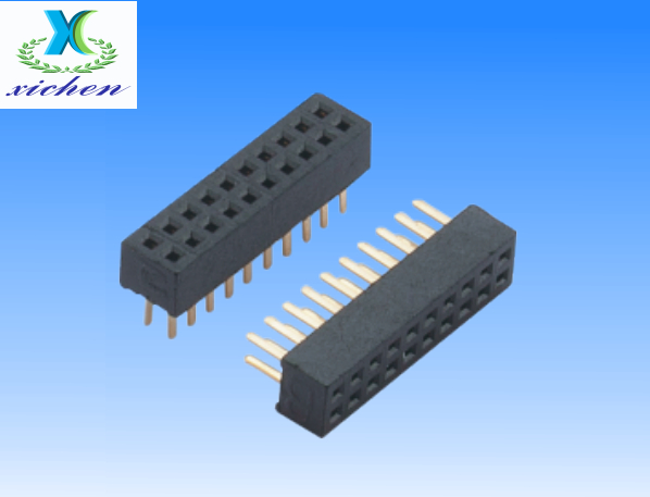 PF1.0mm排母 雙排180度 H2.1 U型