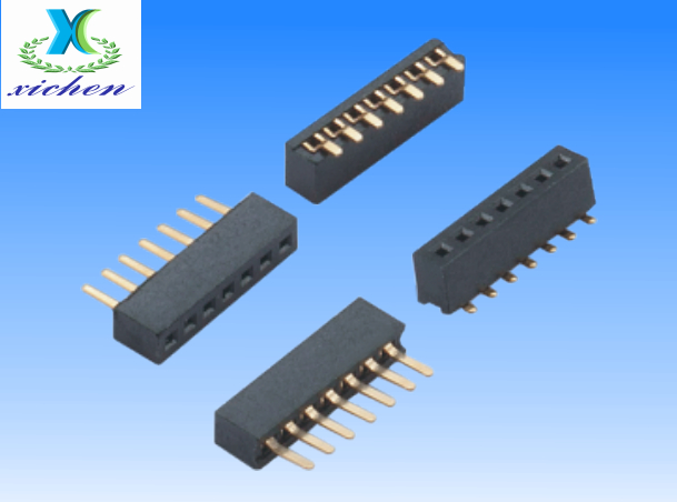 PF1.0mm排母 單排90度 H2.1 U型