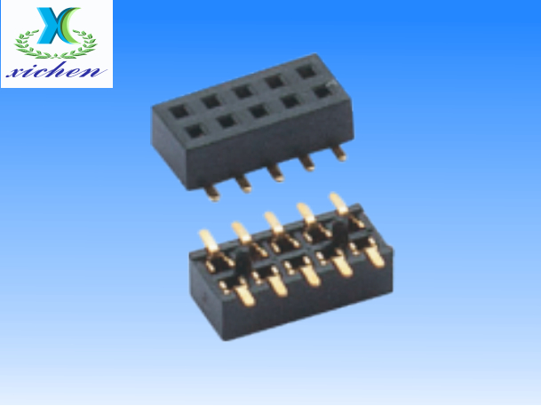 PF1.27mm排母 雙排SMT H2.0 U型