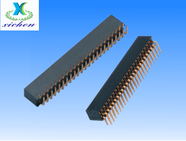 PF1.27mm排母 雙排90度 H4.3 U型