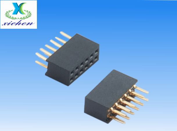 PF1.27mm排母 雙排 H4.3 防漏錫型