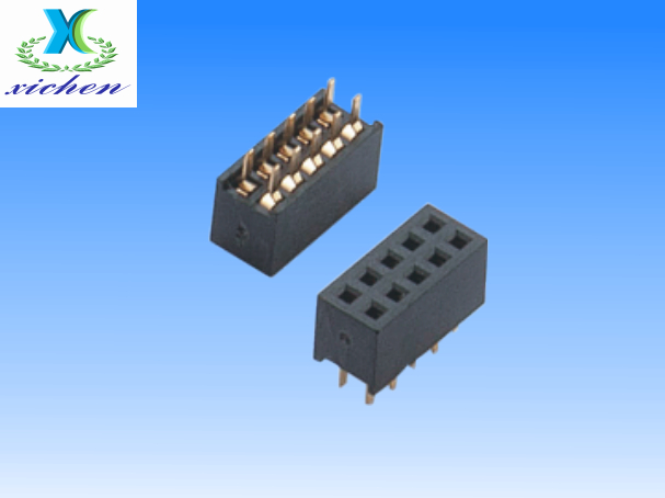 PF1.27mm排母雙排 H3.4 防漏錫型