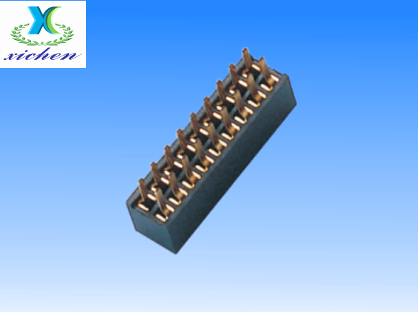 PF1.27mm排母 雙排180度 H3.4 U型