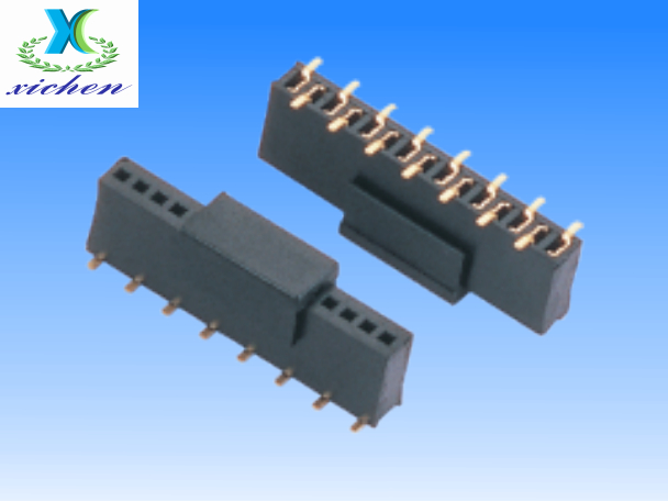 PF1.27mm排母 單排SMT H5.7 U型