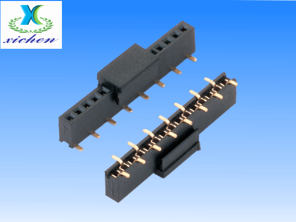 PF1.27mm排母 單排SMT H3.4 U型