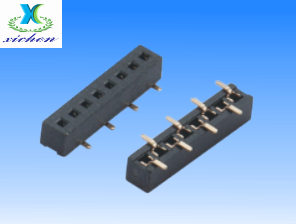 PF1.27mm排母 單排SMT H2.0 U型