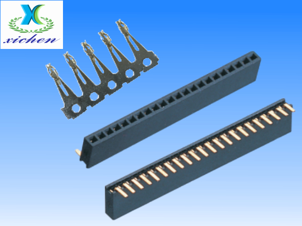 PF1.27mm排母 單排90度 H4.3/3.4 U型