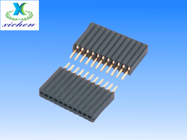 PF1.27mm排母 單排180度 H8.5 Y型