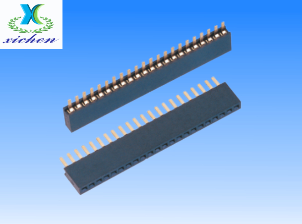 PF1.27mm排母 單排180度 H4.3 U型