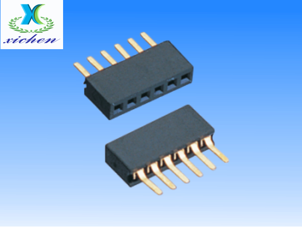 PF1.27mm排母 單排180度 H3.4 U型