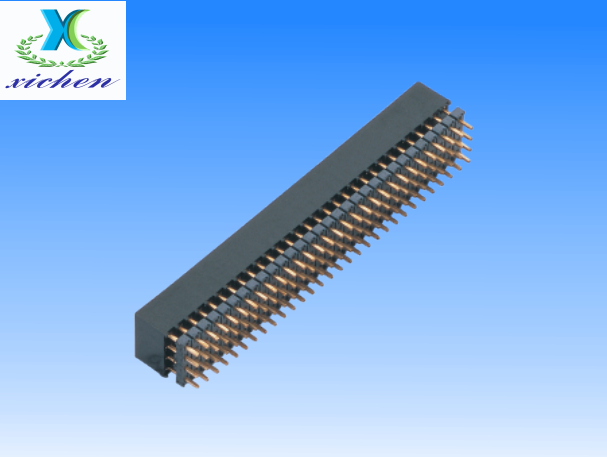 2.0mm間距排母 四排180度 H6.35 Y型加塑