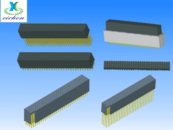2.0mm間距排母 四排180度 H6.35 Y型PC114