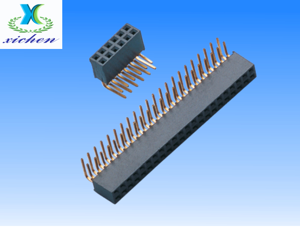 2.0mm間距排母 雙排90度 H6.35 Y型