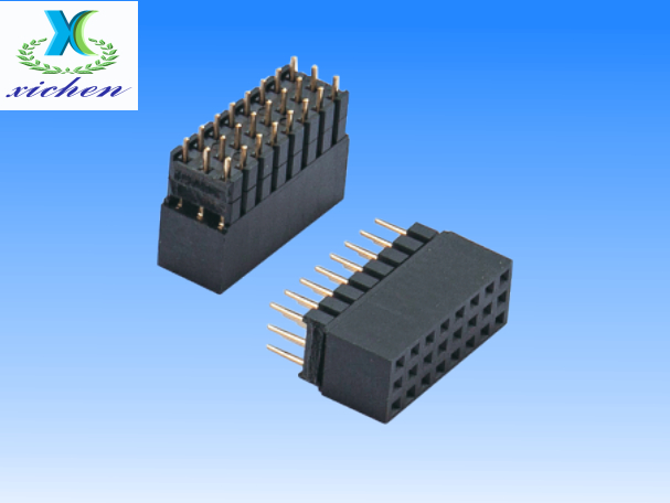 2.0mm間距排母 三排180度 H6.35 Y型加塑