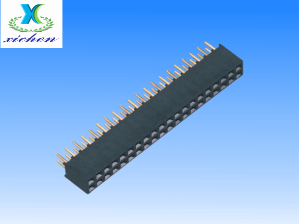 2.0mm間距排母 雙排180度 H6.35 Y型