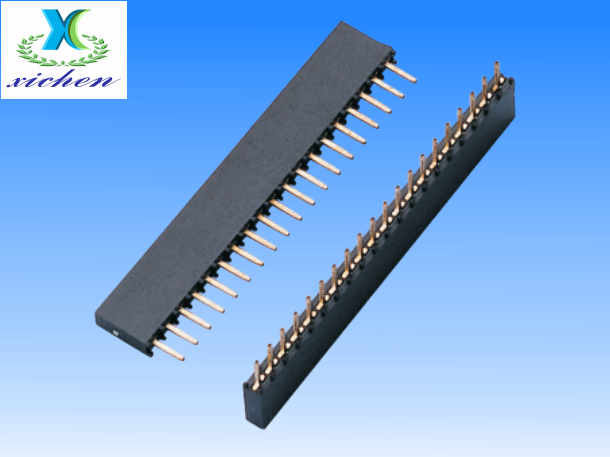 2.0mm間距排母 單排180度 H6.35 Y型