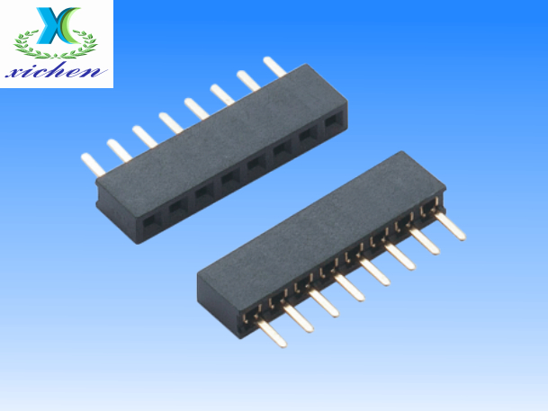 2.0mm間距排母 單排180度 H3.4/4.0/4.3/4.6 U型