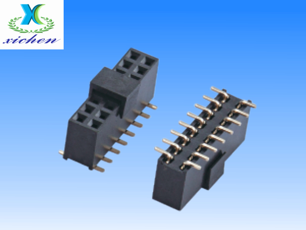 2.54mm間距排母 雙排SMT H8.5 Y型