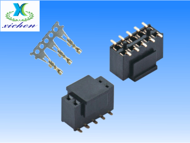 2.54mm間距排母 雙排SMT H7.1 U型帶柱