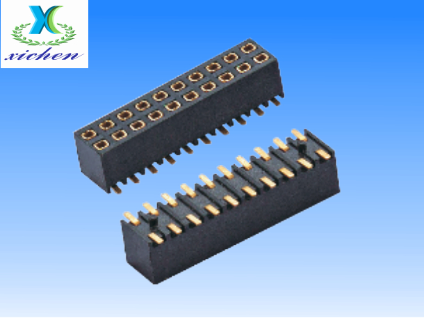 2.54mm間距排母 雙排SMT H6.0/6.8 O型