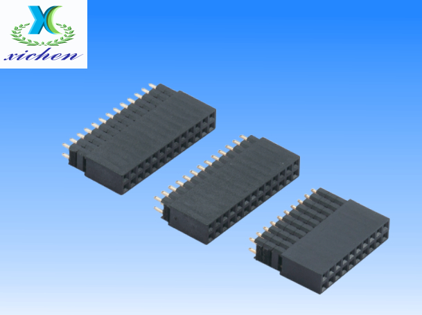 2.54mm間距排母 雙排180度 H11 Y型加塑