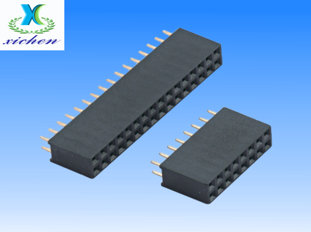 2.54mm間距排母 雙排180度 H11 Y型